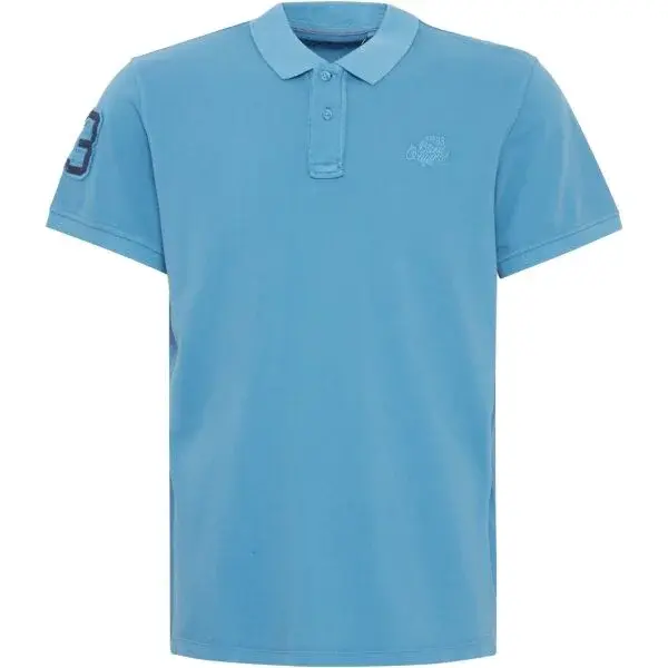 BLEND POLO REGULAR FIT Pánske tričko polo, svetlomodrá, veľkosť