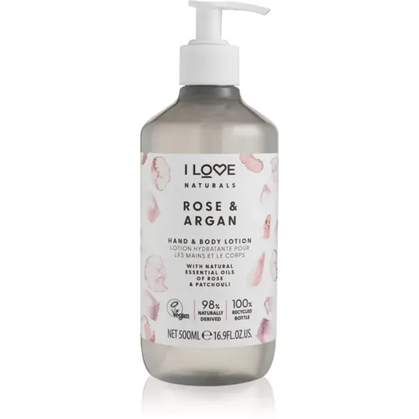 I Love Naturals Rose & Argan telové mlieko 500 ml