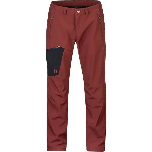 Hannah BREDLY Pánske softshellové nohavice s membránou, červená, veľkosť
