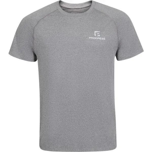 PROGRESS ASSET Pánske športové tričko, sivá, veľkosť