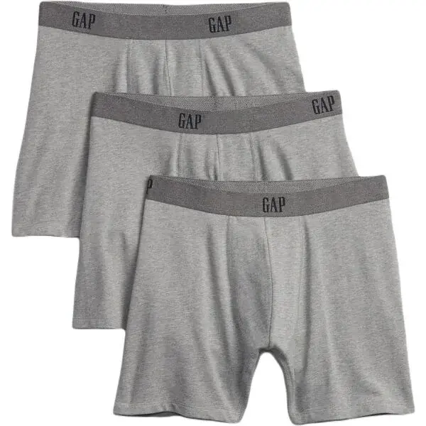 GAP V-3PK BASIC Pánske trenírky, sivá, veľkosť