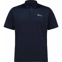 Jack Wolfskin DELGAMI POLO M Pánske polo tričko, tmavo modrá, veľkosť