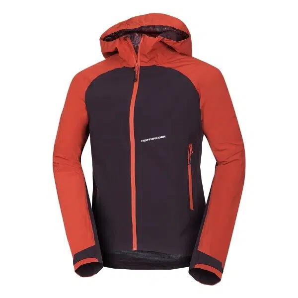 Northfinder IWAN Pánska outdoorová bunda, červená, veľkosť