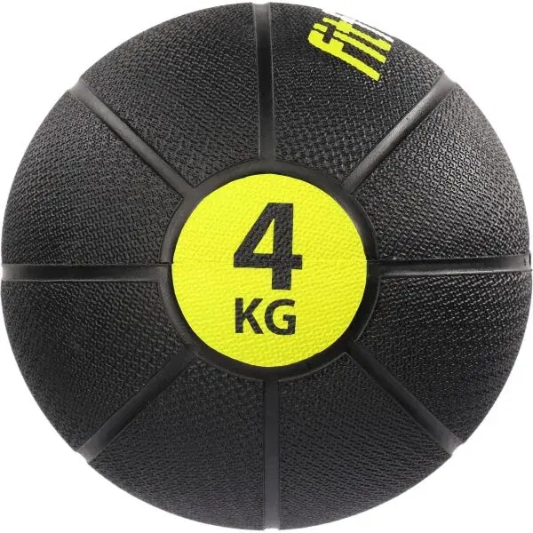 Fitforce MEDICINE BALL 4 KG Medicinbal, čierna, veľkosť 4 KG