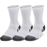 Under Armour PERFORMANCE COTTON 3P MID Unisex ponožky, biela, veľkosť L