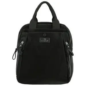 Trendy dámský textilní batoh Coveri Tyril, černý