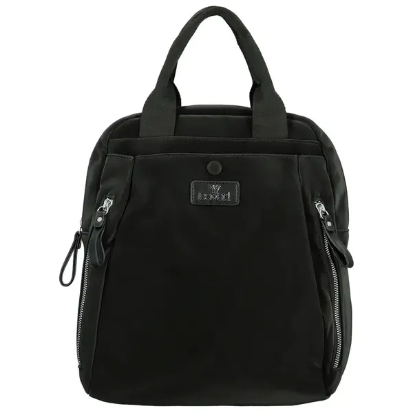 Trendy dámský textilní batoh Coveri Tyril, černý