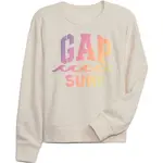 GAP FRAN LOGO Chlapčenská mikina, béžová, veľkosť