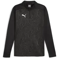 Puma TEAMFINAL WARM TOP Pánska futbalová mikina, čierna, veľkosť