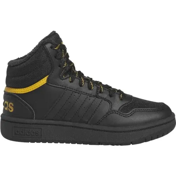 adidas HOOPS 3.0 MID K Chlapčenské členkové tenisky, čierna, veľkosť 36