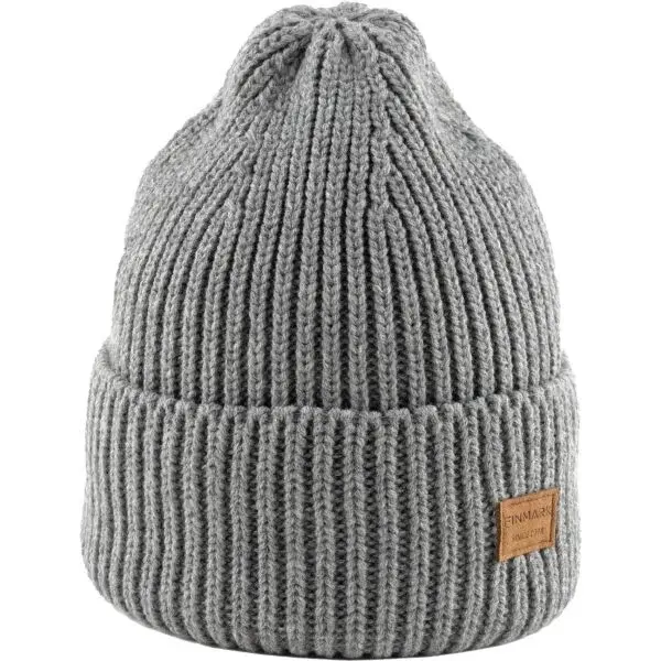Finmark WINTER HAT Zimná pletená čiapka, sivá, veľkosť UNI