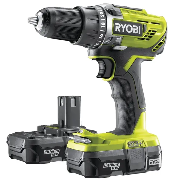 Vrtačka/šroubovák RYOBI R18DD3-213S 18V + akumulátor + nabíječka RY5133003352