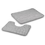 Koupelnové koberečky sada 2ks 40x60+50x40cm sv. šedé