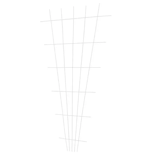 Mříž 150 cm forma "V", bílá