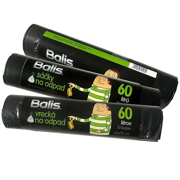 Odpadní sáčky 29022N LDPE Balis 60 l zatahovací 10 ks