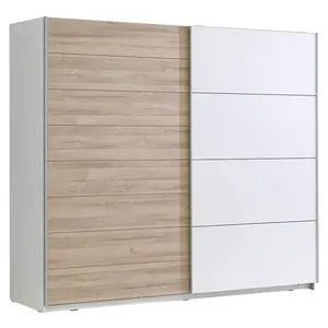 Šatní skříň Java 200 dub ušlechtílý/bílá