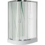 Sprchový kout půlkruhový KP4/TX5B 90/120 pravý W15 SB+BP+OBP 2EL Glass