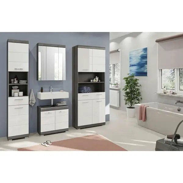 MID.YOU KOUPELNA vysoce lesklá bílá