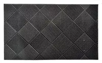 M.A.T. Gumová rohož 45 x 75 cm KOSOČTVERCE, černá