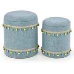 Taburetka 2 ks Grado modrý