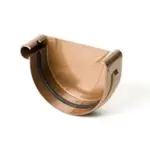 Žlabové čelo levé 125 mm Bryza měděná