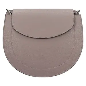 Dámská kožená crossbody kabelka Italia Locita - šedá