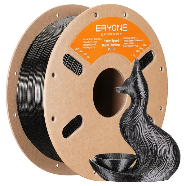 ERYONE High Speed PETG Filament 1kg - Burnt Titanium Dark Gold