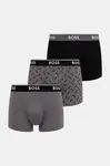 Boxerky BOSS Trunk 3P Power Desig 3-pack šedá barva, 50554443