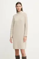 Šaty s příměsí vlny Marc O'Polo béžová barva, mini, 600605967001
