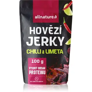 Allnature Hovädzie jerky Chilli & Lime sušené mäso hovädzie 100 g