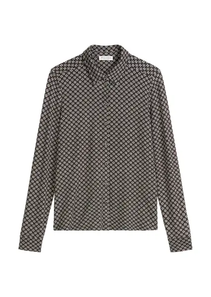 Marc O'Polo Blúzka  hnedá / čierna / biela