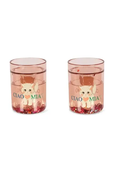 Sada hrnků Konges Sløjd 2 PACK GLITTER CUPS 2-pack