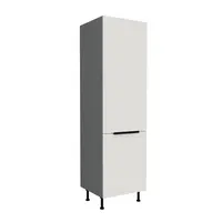 Vysoká potravinová skříňka Aria ANT 60 DK-210 2F Barva korpusu: Antracit, Barva dvířek: WH - Crystal white AFM