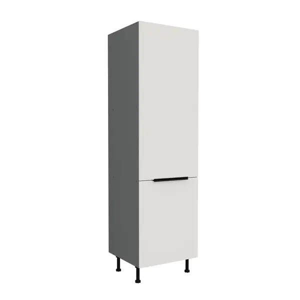 Vysoká potravinová skříňka Aria ANT 60 DK-210 2F Barva korpusu: Antracit, Barva dvířek: WH - Crystal white AFM