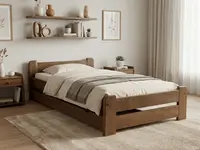 Posteľ Emily 80 x 200 cm, dub Rošt: S lamelovým roštom, Matrac: Matrac SOMMERA 18 cm
