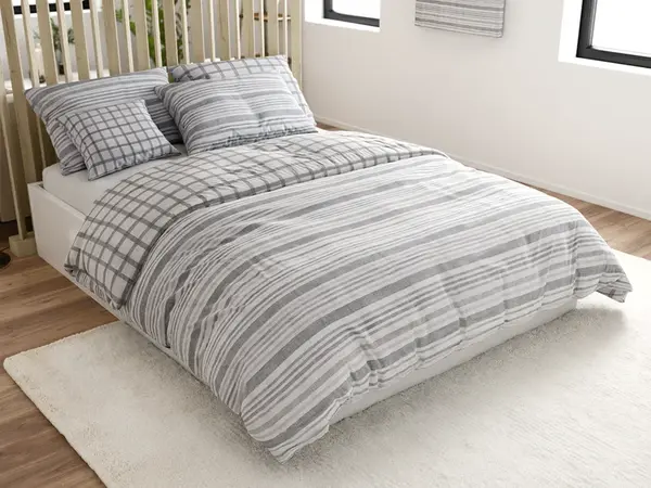 Obliečky z Renforcé bavlny LINKY sivé Rozmer obliečky: 70 x 90 cm | 140 x 220 cm