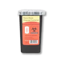 Plastová nádoba na použité žiletky BDS Black Razor Blade Container