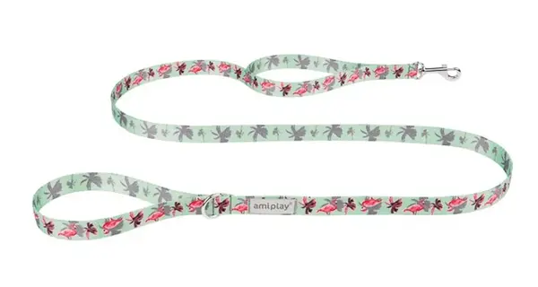 Amiplay Vodítko Be Happy Flamingo 150 cm - M