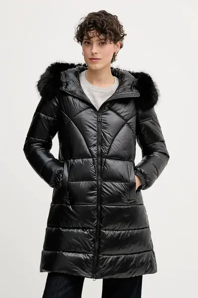 Bunda Geox BACKSIE černá barva, zimní, W5628H T3121