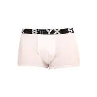 Styx Pánské boxerky sportovní guma bílé (G1061) XL