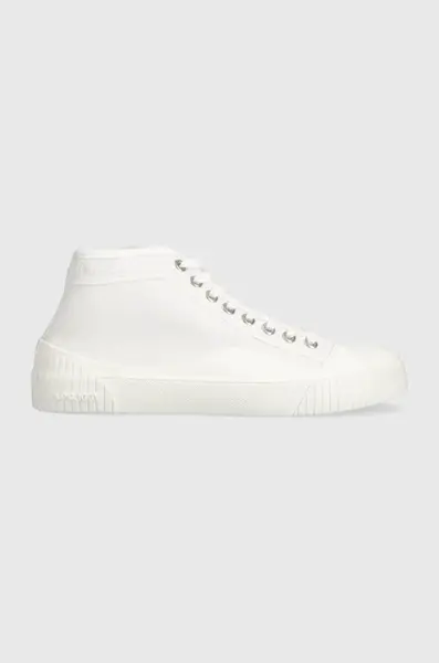 Kožené kecky A.P.C. bílá barva