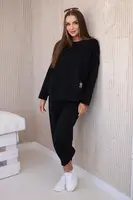 Set of sweatshirt and pants punto Black