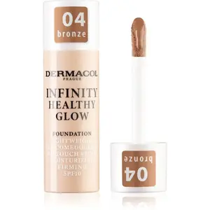 Dermacol Infinity Healthy Glow tekutý make-up SPF 10 odstín 04 Bronze 20 g