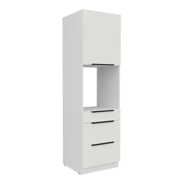 Vysoká skříňka pro vestavnou troubu Aria 60 DPS-210 3S 1F - Premium Box Barva korpusu: Bílá, Barva dvířek: WH - Crystal white AFM