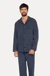 Pánské flanelové pyžamo RICARDO XXL Tmavě modrá
