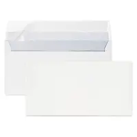 1000 x Listové obálky DL, 110x220mm, samolepiace s krycím prúžkom, bez okienka, biele