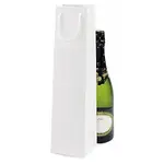 25 x Dárková taška na láhve z lakovaného papíru 100x100x400mm, bílá