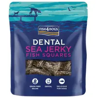 Fish4Dogs Pamlsky pro psy DENTAL SEA mořská ryba - čtverečky 115 g