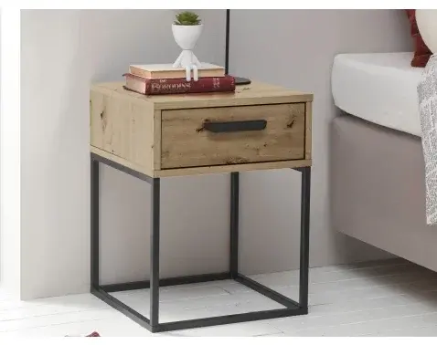 Noční stolek s 1 zásuvkou Suna, dub artisan