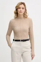 Halenka Sisley dámská, béžová barva, hladká, 3ELRL108B